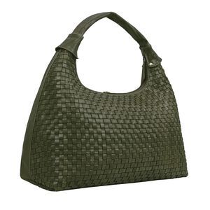 Addison Braided Green Leather Tote Bag :o)